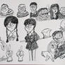 The Addams Family Doodles