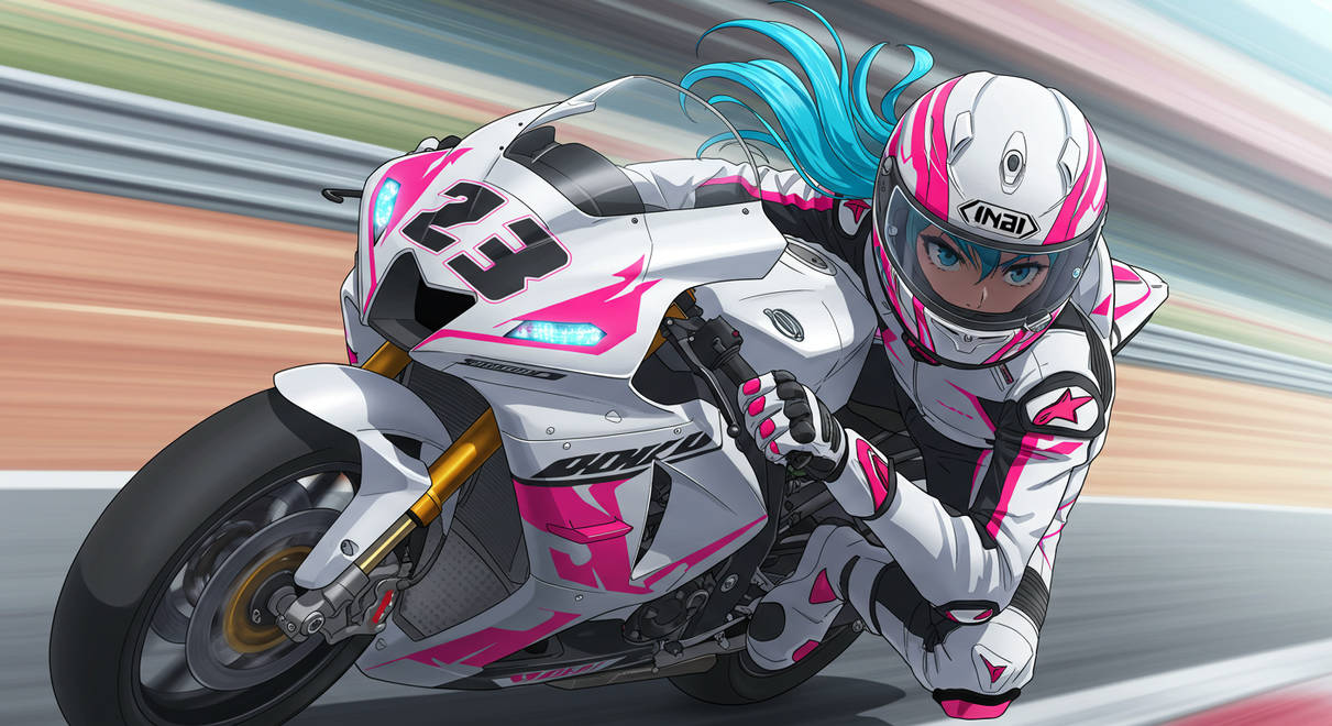 Female motorcycle racer 8 by karnagen on DeviantArt