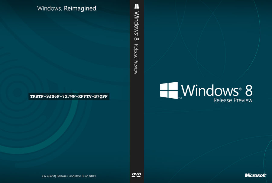 Windows 8 Release Preview Cover Art (w/o colors)