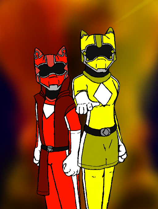 Iro Rangers Red and Yellow