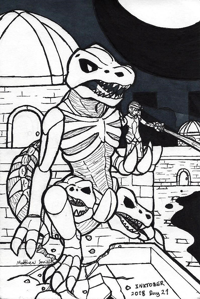 Inktober 2018-21 Unusual Friend