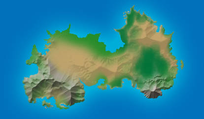 Ginever Island Topography