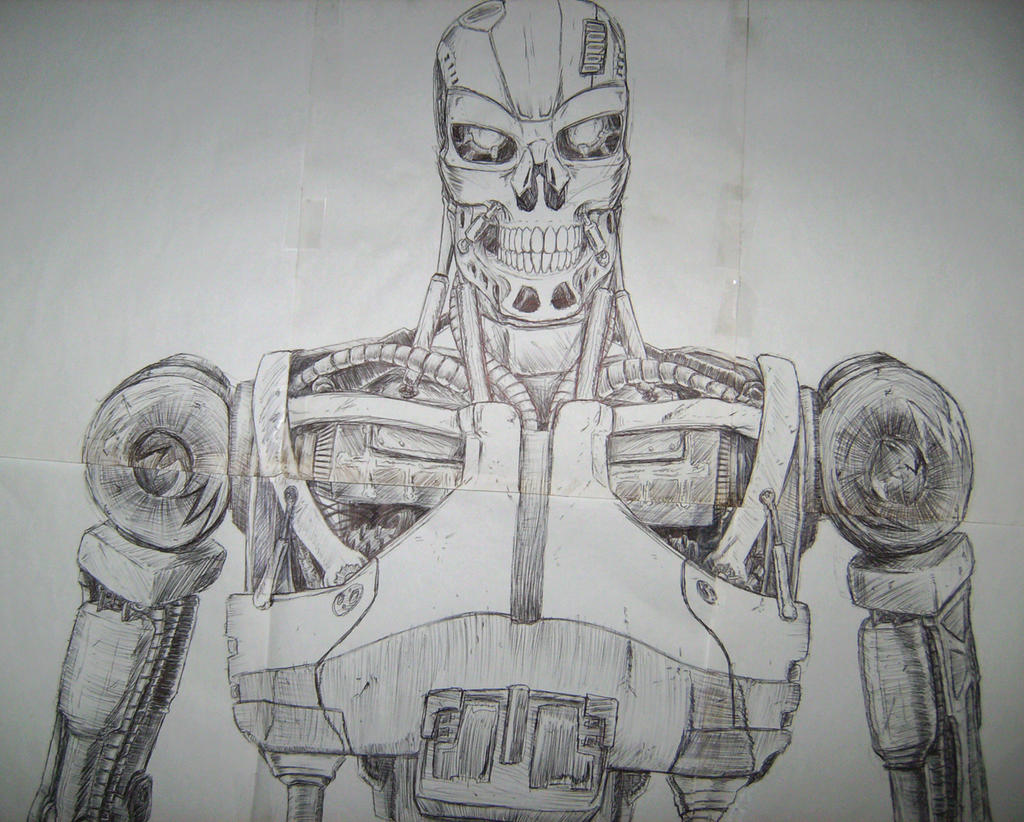 Terminator Back View Terminator close up by Ec87 on DeviantArt