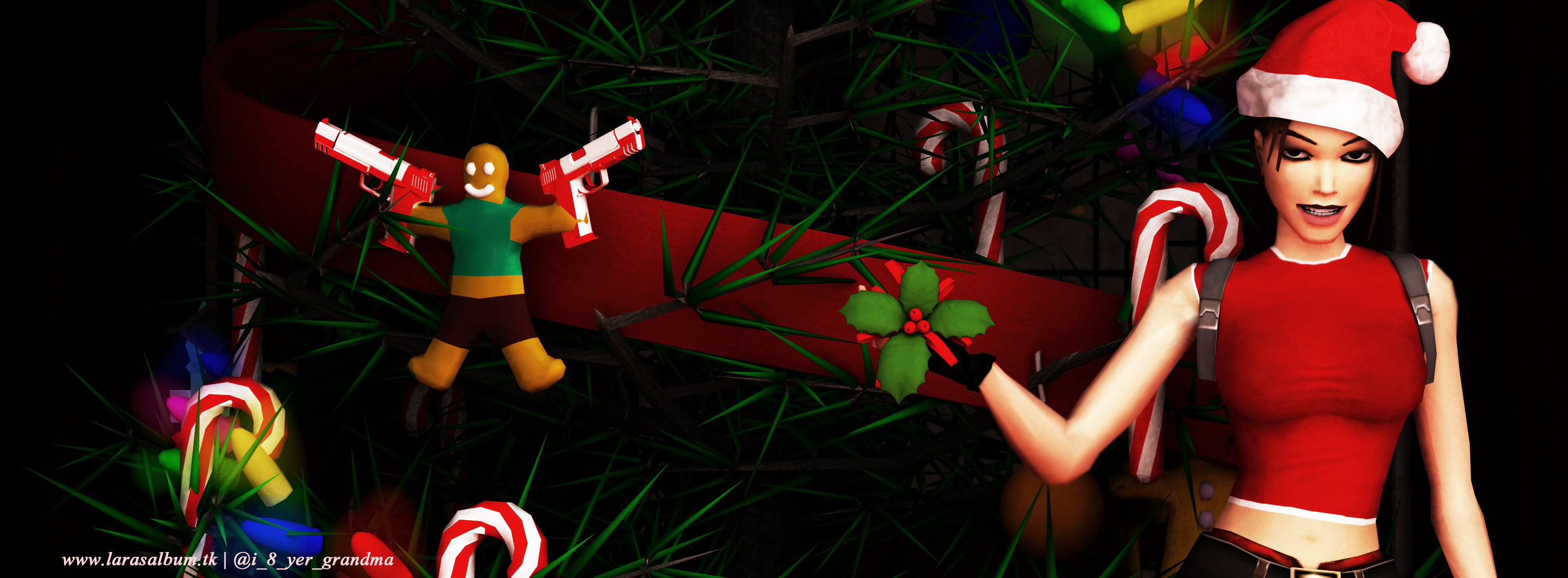 Lara Christmas Facebook cover image