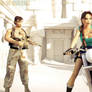 Lara Croft and Kurtis Trent raiding the Tomb of As