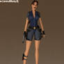 Lara Croft in her swimsuit