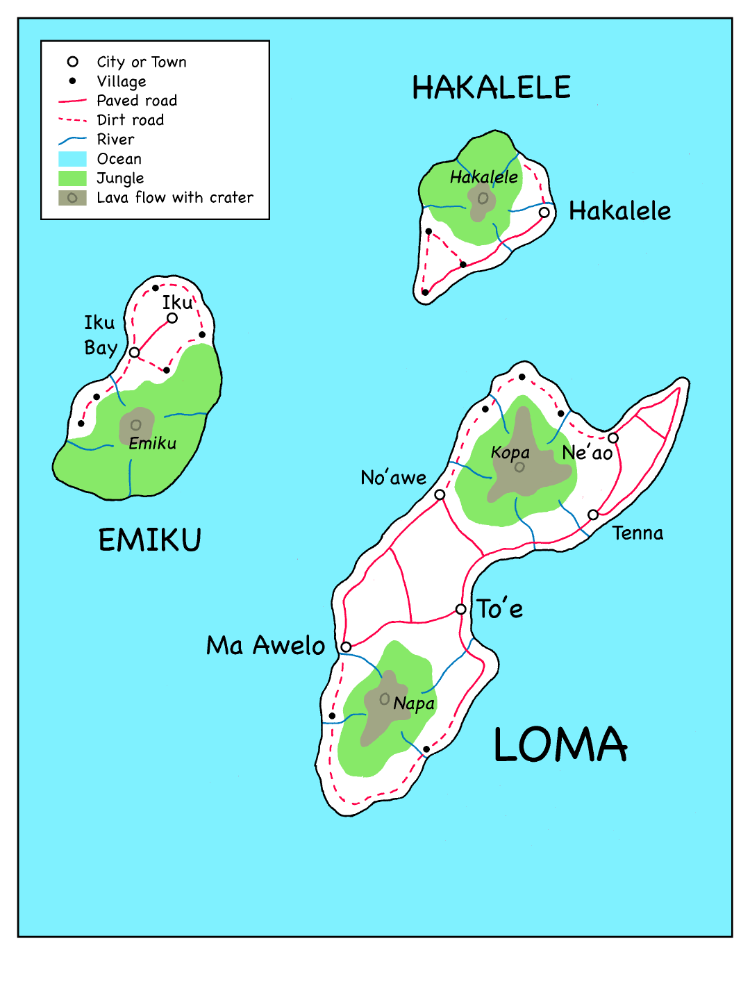 Map of Loma