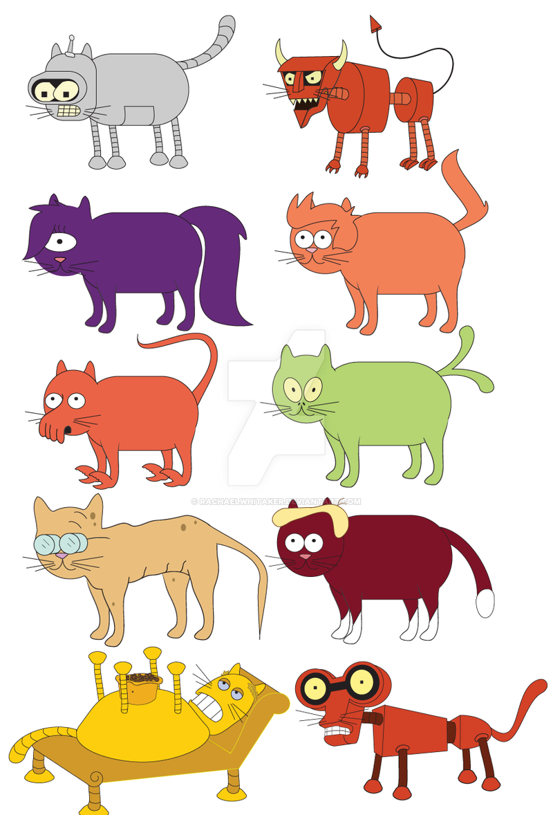 Futurama Cats By Rachaelwhitaker On DeviantArt futurama-cats-by-rachaelwhitaker-on-deviantart
