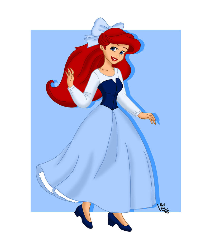 Ariel in Her Blue Dress by valloria on DeviantArt Ariel in Her Blue Dress by valloria on DeviantArt