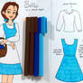 Casual Cosplay: Belle's Blue and White Dress