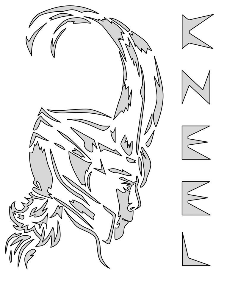 Loki Carving Template