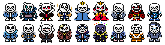 overworld sans sprites i made : r/Undertale