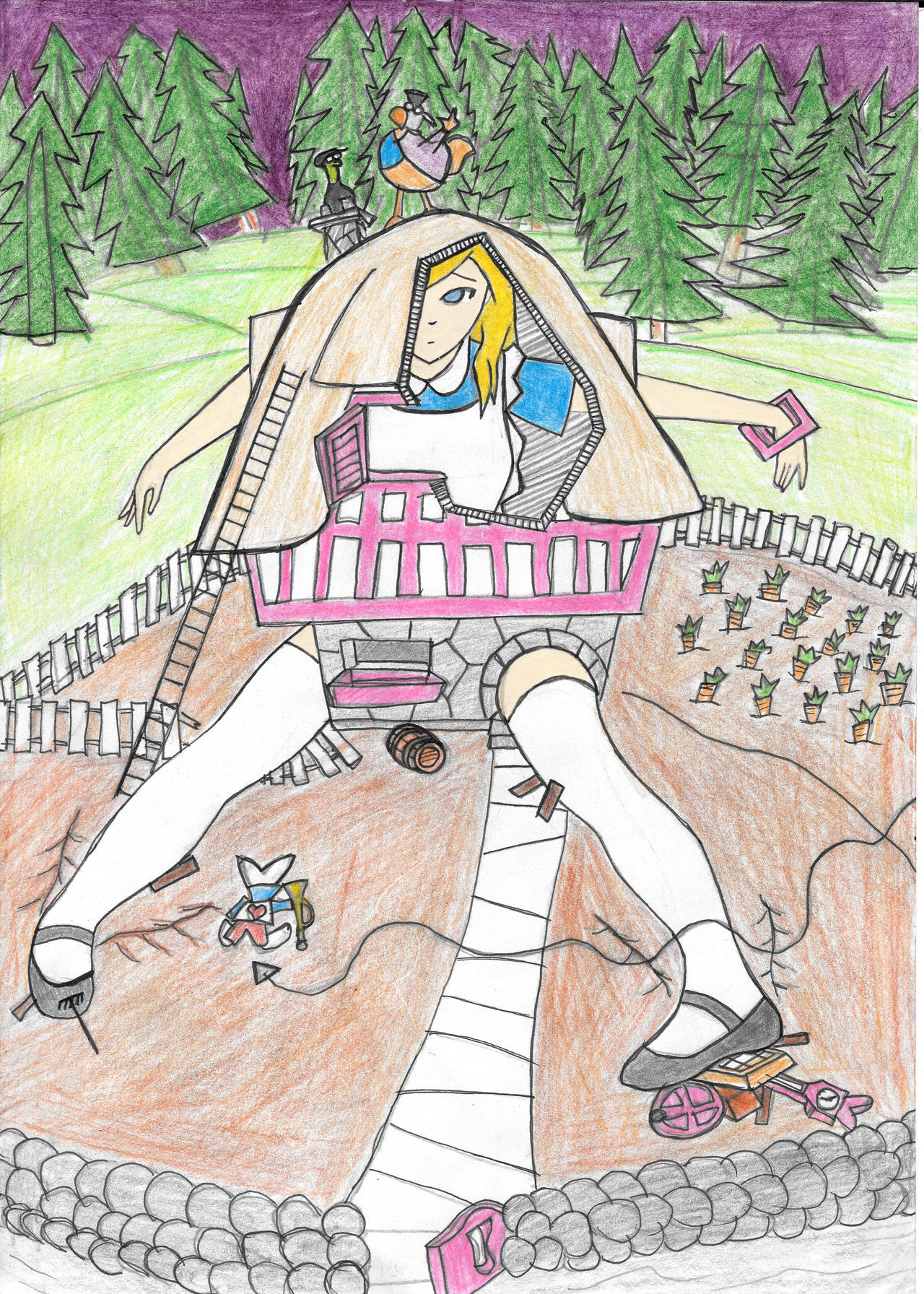 White Rabbit House Deviantart Alice - The white rabbits house by LapisGenerator on DeviantArt