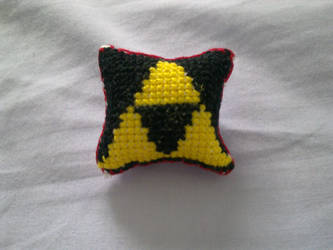 Triforce mini pillow~ front