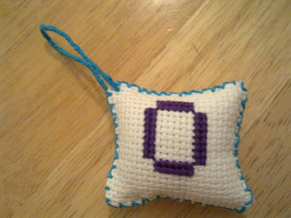 Mini Adventure Time Finn pillow~ back