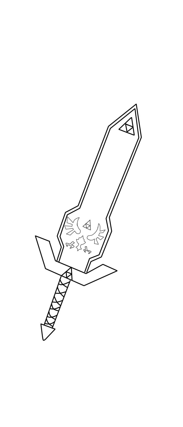 Master Sword Lineart by FullmetalDemigod on DeviantArt