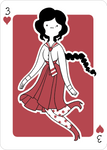 Adventure Time Style Camelia - Three of Hearts by catiniata