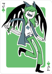 Adventure Time Style Vampey - Jack of Clovers by catiniata