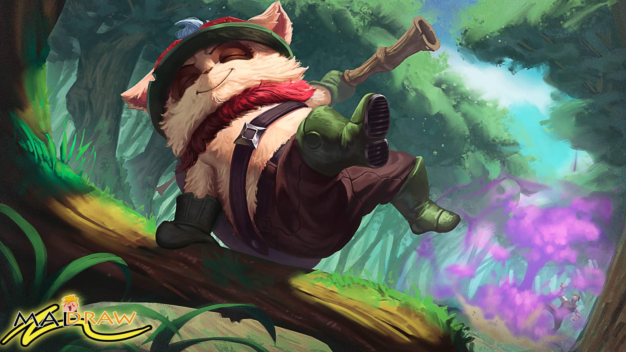 teemo unofficial splash art rework by MaDraw6 on DeviantArt