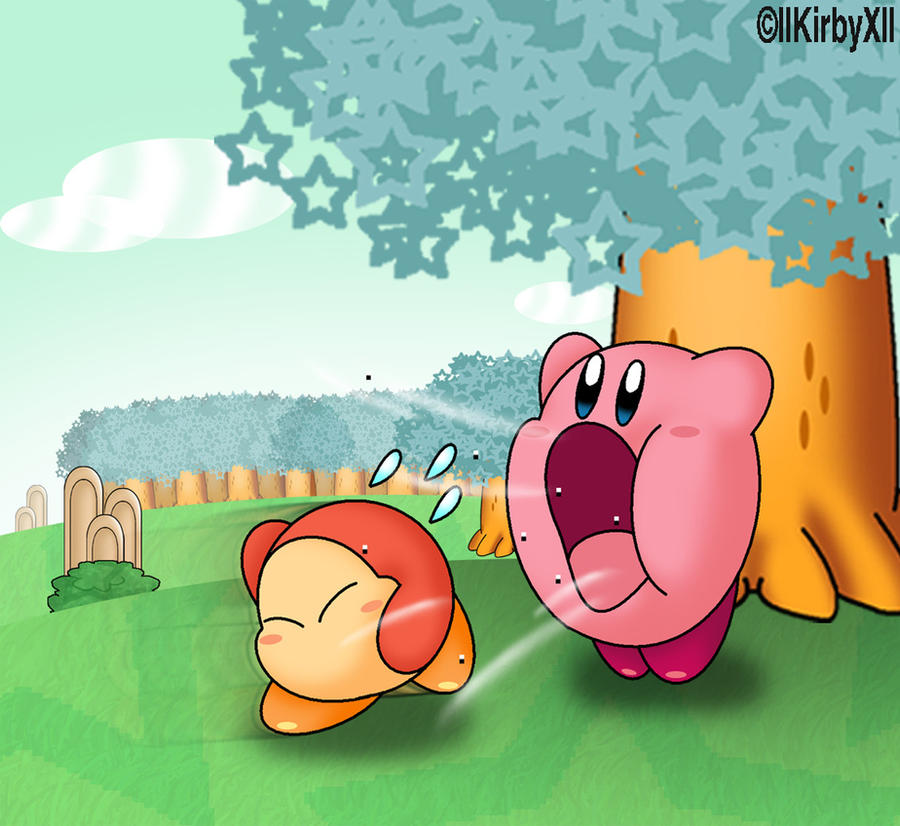 Kirby Inhaling by Jdoesstuff on DeviantArt