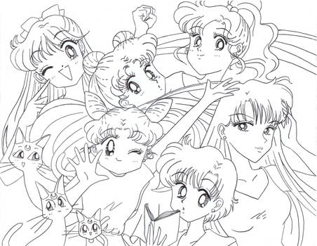 Sailor Moon Lineart 1
