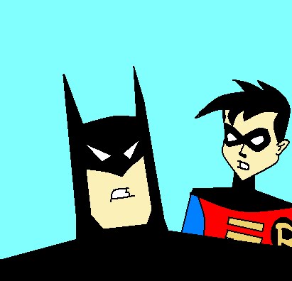 Batman and Robin (MS Paint)