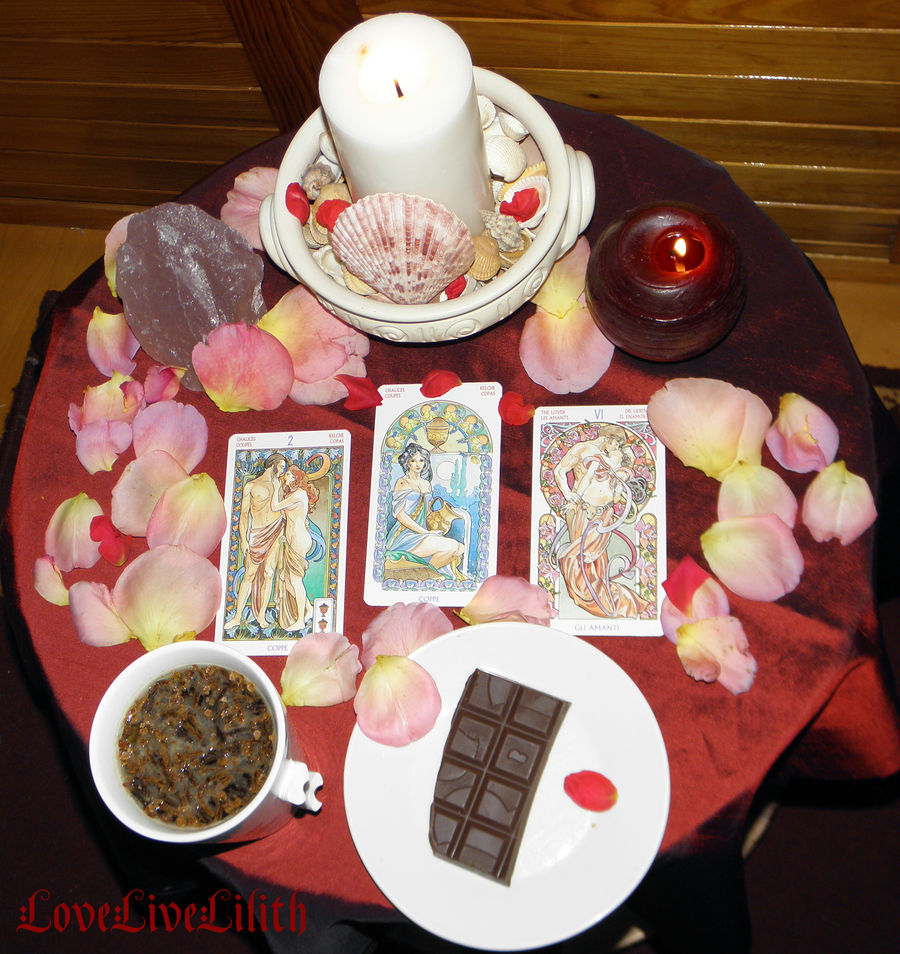 June new moon altar - love altar 2.