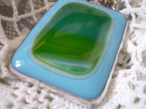 Blue and green pendant