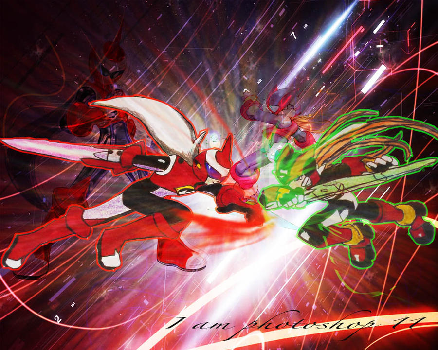 Protoman Zero Protoman vs Zero by Iamphotoshop on DeviantArt
