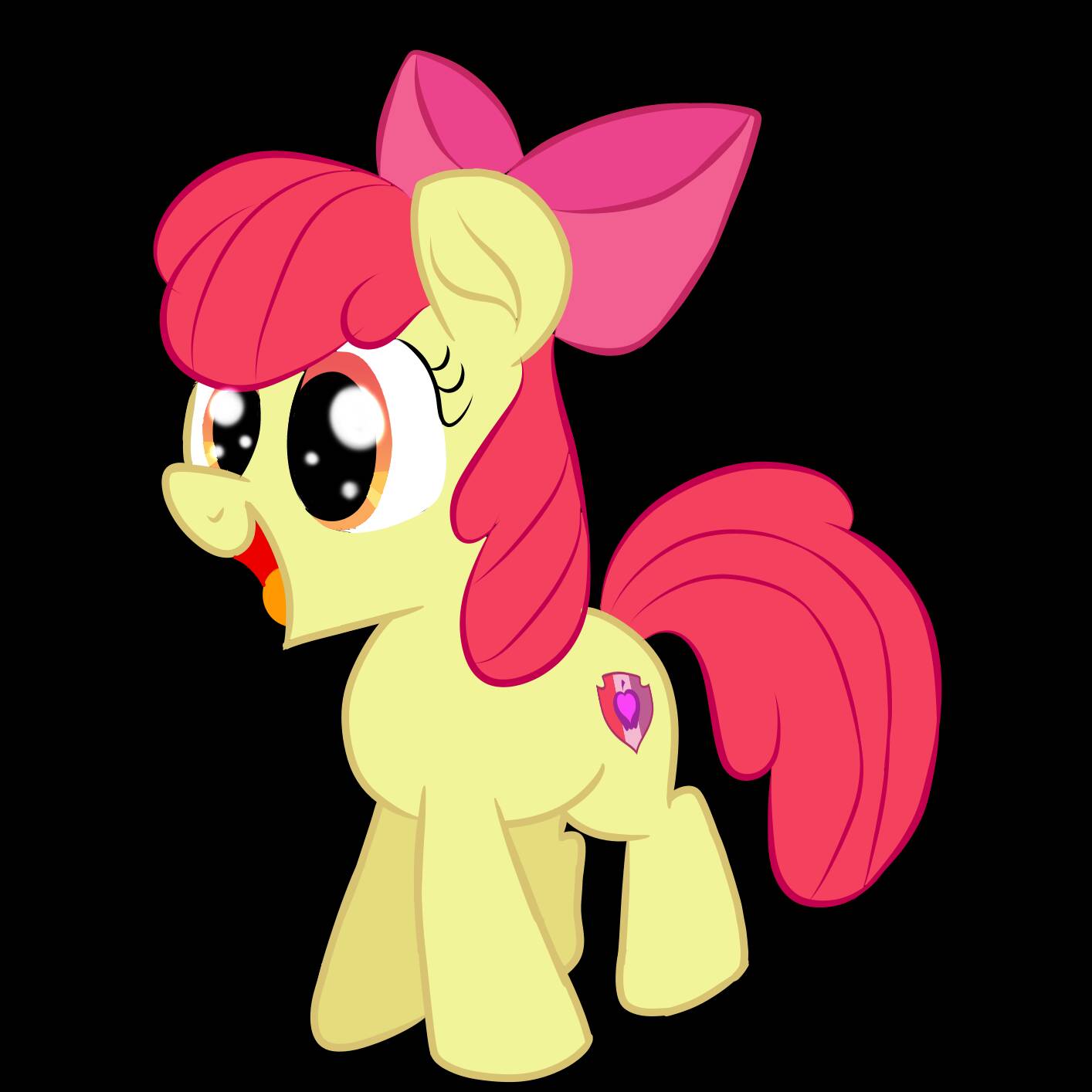 Mlp Vector Chasing Applebloom vector by Swivelmlp on DeviantArt