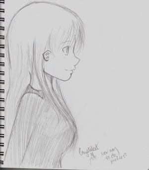 ANime girl profile sketch