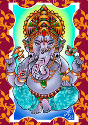 Ganesh by jongrestytattoo