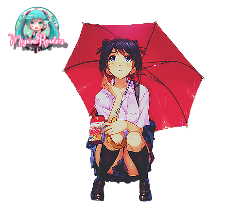 Anime Umbrella 423x500 Anime Umbrella girl render by MiyumiRose on DeviantArt