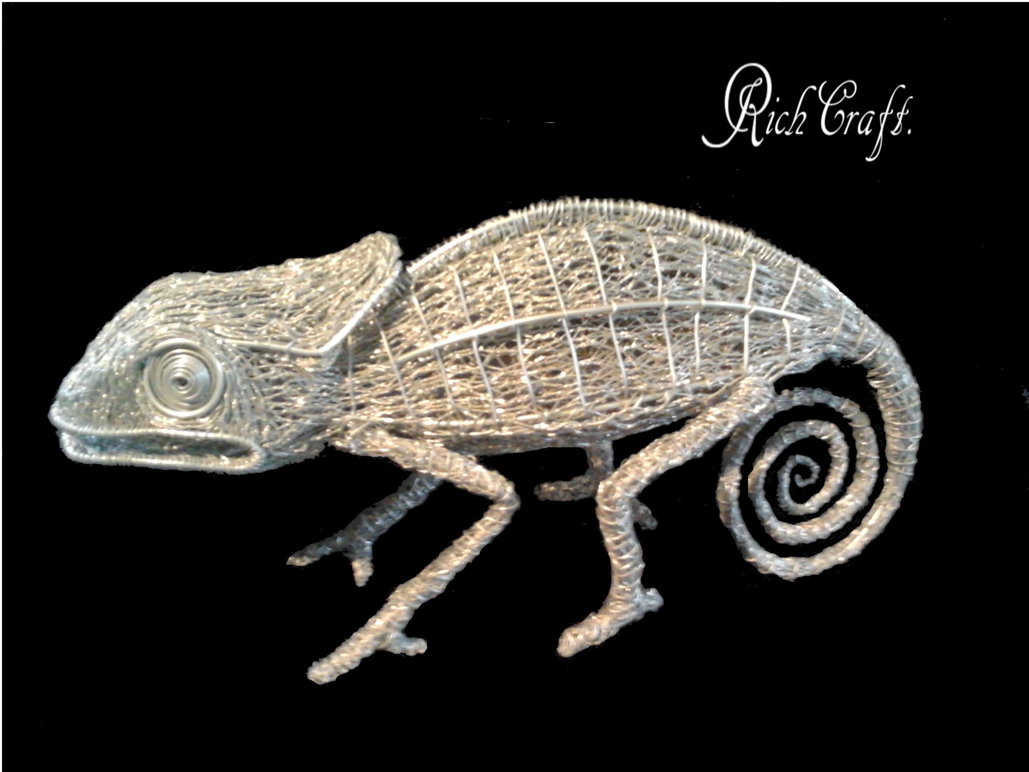 Chameleon wire sculpture5