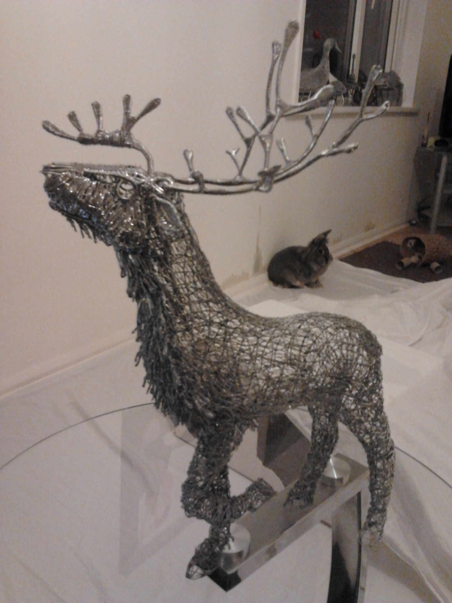 Stag Sculpture wip update 8