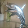Dolphin metal sculpture 4