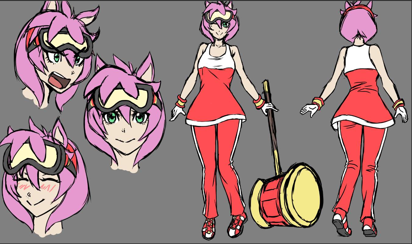 Amy Rose Ref Sheet (Sonic Riders) by nobledragon12 on DeviantArt