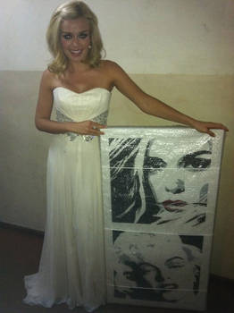 Katherine Jenkins and my painting