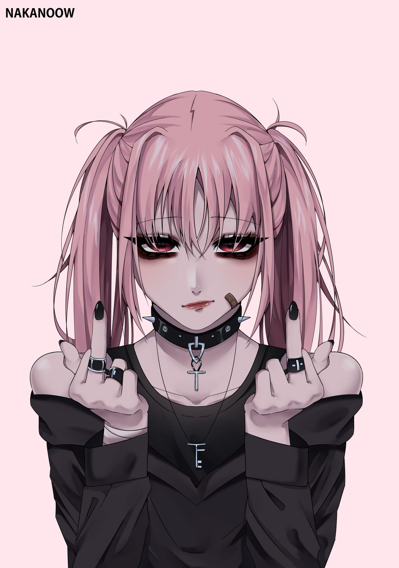 anime goth outfit