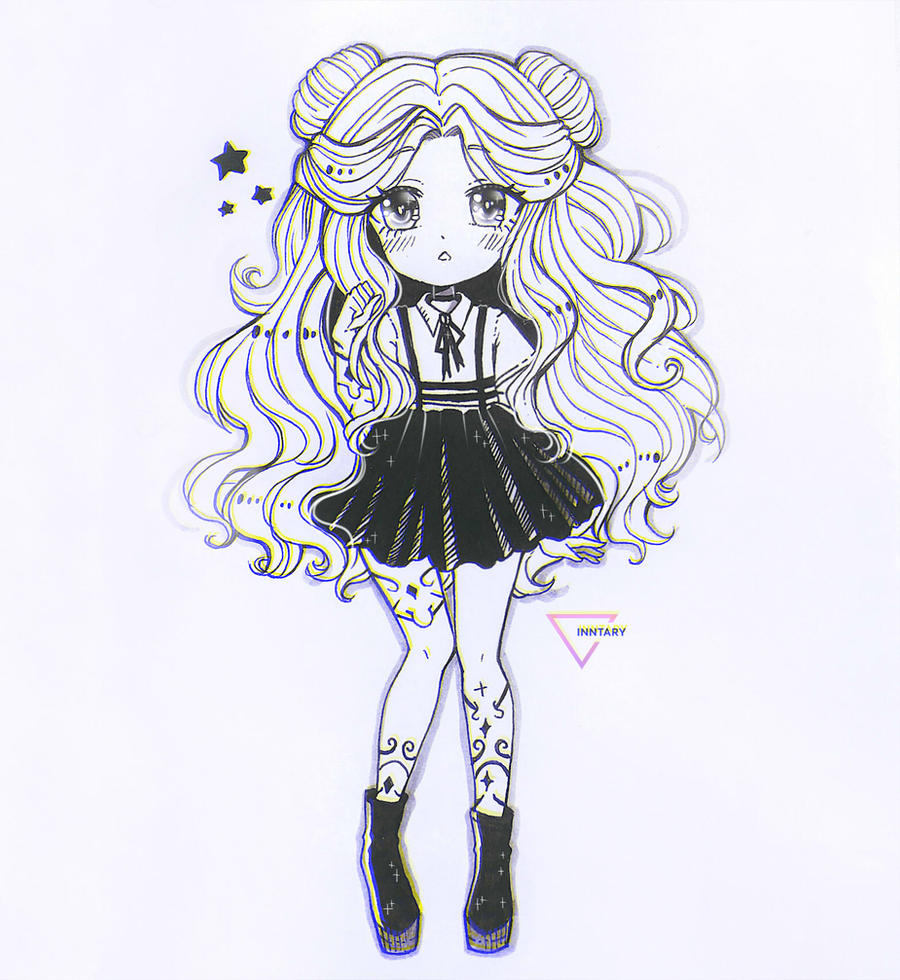 Ink cute chibi art by Inntary on DeviantArt