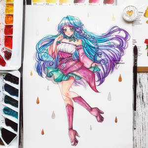 Watercolor commision - Reine