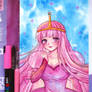 Watercolor art Princess Bubblegum - Adventute Time