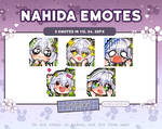 Genshin Impact - Nahida twitch emotes pack