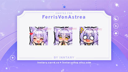 Twitch emotes for FerrisVonAstrea - foxy cutie