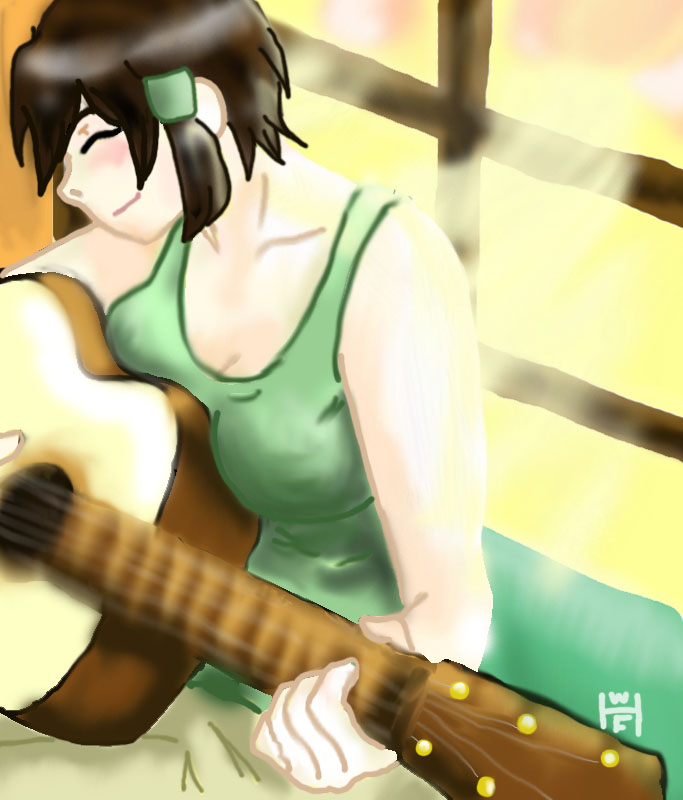 Crovix Playing Guitar