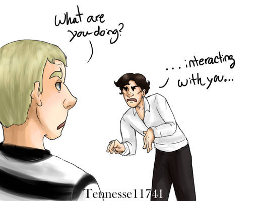 SHERLOCK INTERACTS WITH JOHN