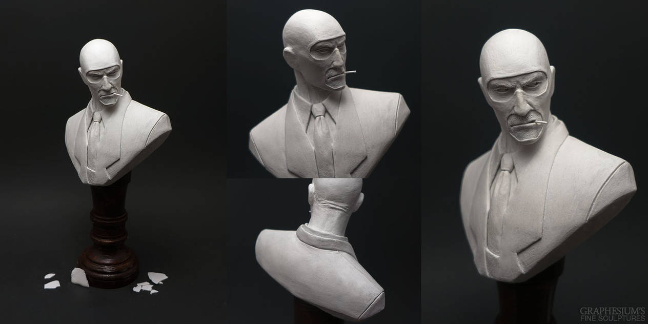 The Spy (Team Fortress 2) Sculpture by Graphesium on DeviantArt