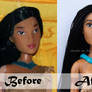 Disney Pocahontas Doll Repaint | Before - After