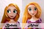 Disney Rapunzel Doll Repaint | Before - After