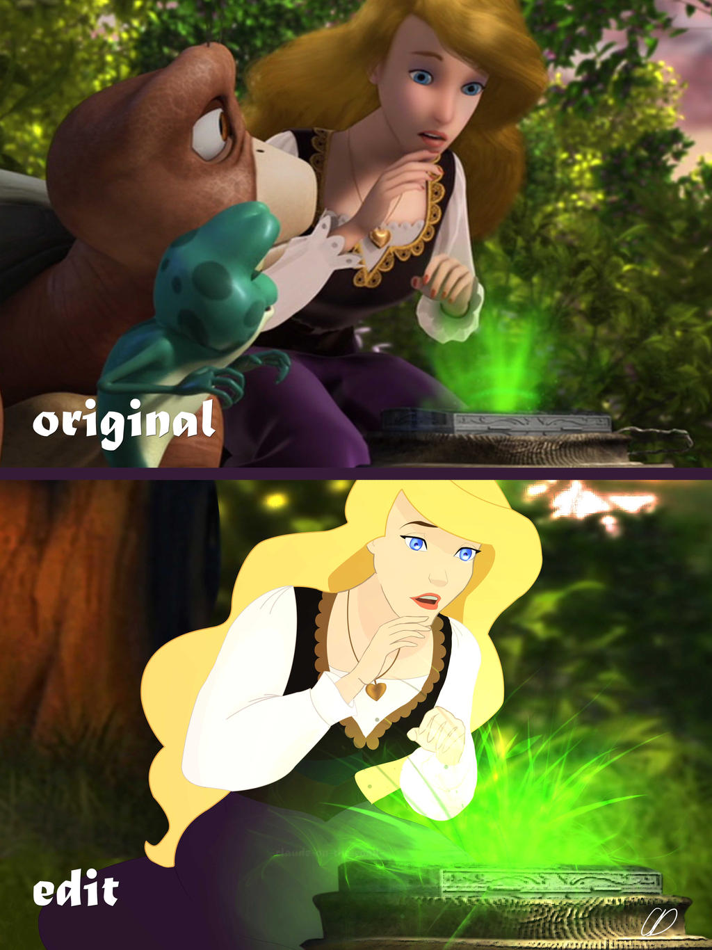 The Swan Princess Odette | CGI vs 2D edit by the-art-of-claude on DeviantArt